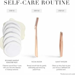 Tweezerman Skin Care Gesichtshaarrasierer Rose Gold von