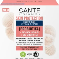 Sante Naturkosmetik Skin Protection Nachtcreme mit Probiotika, Bio-Inca Inchi-Öl & Bio-Sheabutter von Outlet