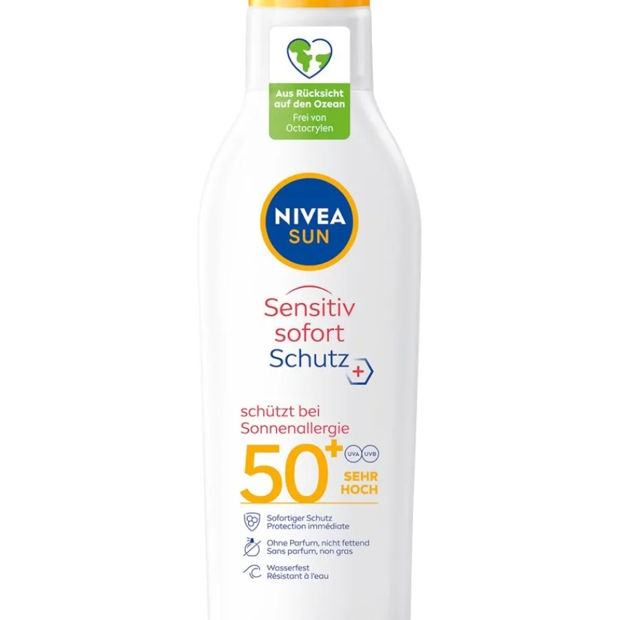 NIVEA Sonnenschutz Sensitive Sofort-Schutz Sonnenlotion LSF 50+ Anti-Sonnenallergie von Sale