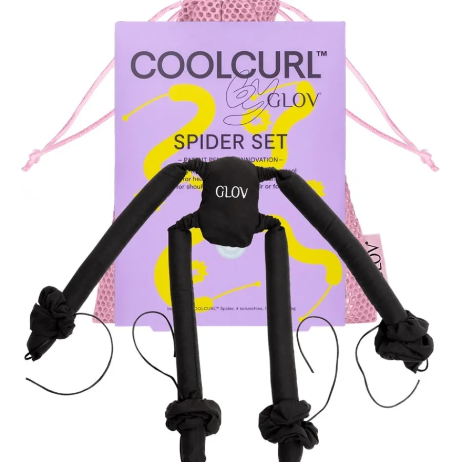 GLOV Spider Coolcurl™ Multi-Stab Hitzefreies Lockenwickler-Set Schwarz von Sale