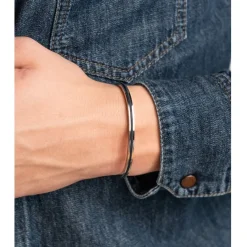 Pig u0026 Hen Stahl-Armbänder Navarch 4 mm Navy | Silver von Pig & Hen