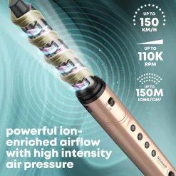 Revamp Professional Styler Dynamischer Radiance Pro Blow Dry 7-in-1 Ionen-Haartrockner und Luftstyler von Hot