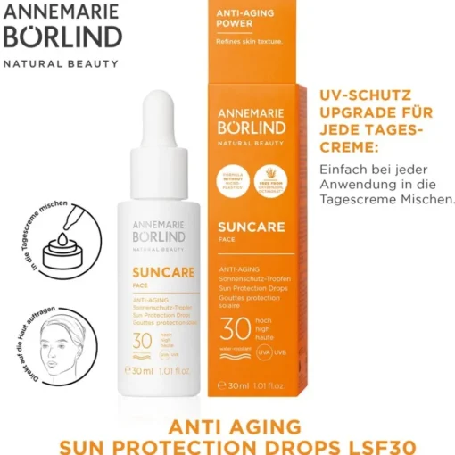 ANNEMARIE Bu00D6RLIND SUN Anti-Aging Sonnenschutz-Tropfen Gesicht SPF 30 SUNCARE FACE von ANNEMARIE BÖRLIND Online