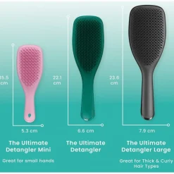 Tangle Teezer The Wet Detangler Ultimate Large - Black Gloss Straight & Curly Hair von