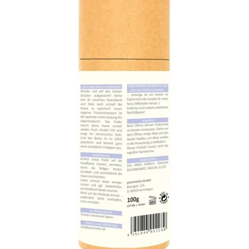 puremetics Trockenshampoo Trockenshampoo Sensibelchen Rot von
