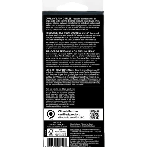 Tweezerman Wimpernzange Curl 60° Wimpernzange Platinum von