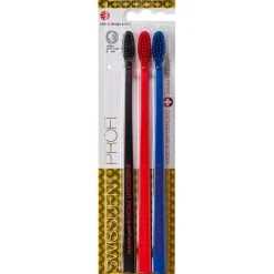 Swissdent Zahnbürsten Profi Colours Trio Soft-Medium von